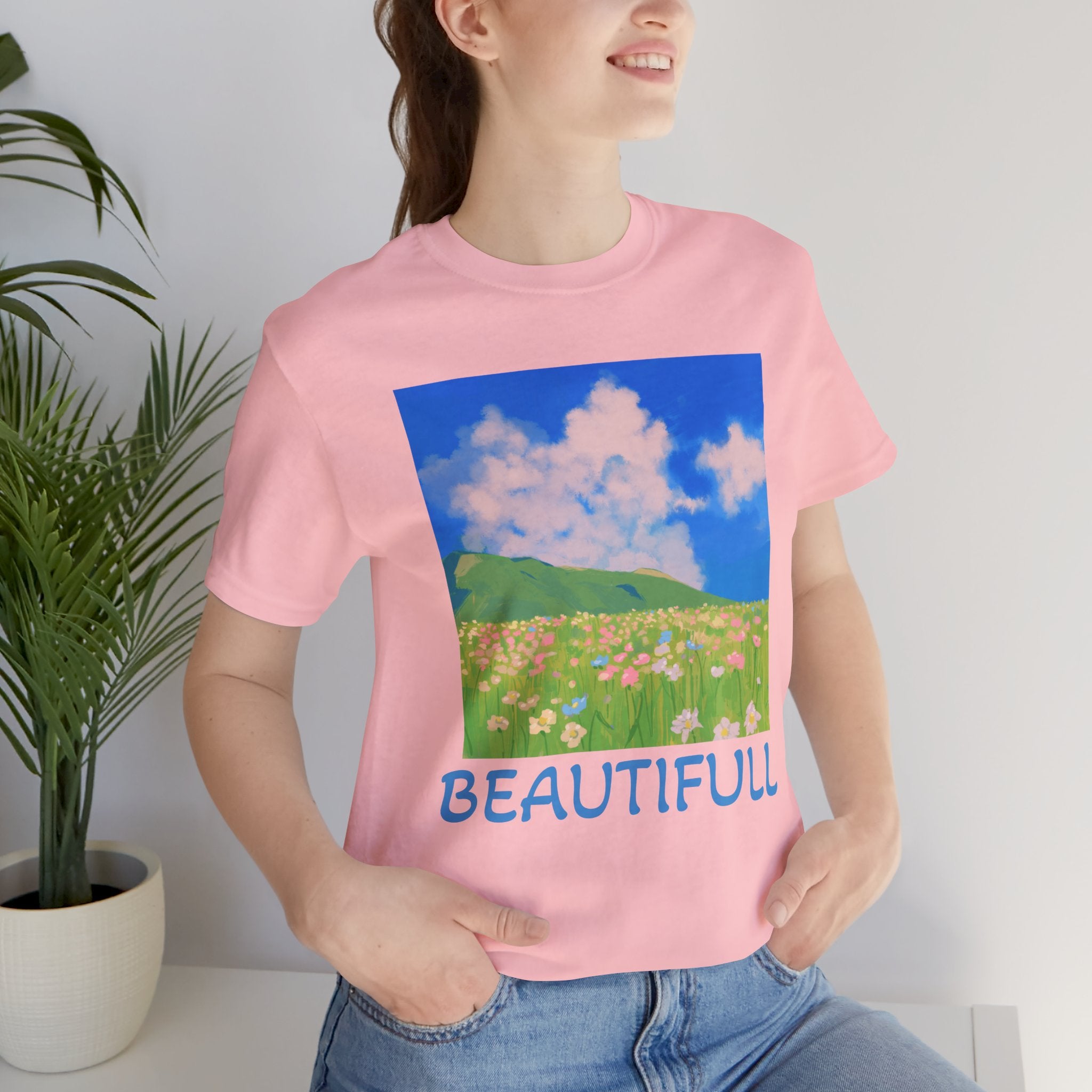 Floral Field Printed T-Shirt — Beautiful Floral Daily Wear