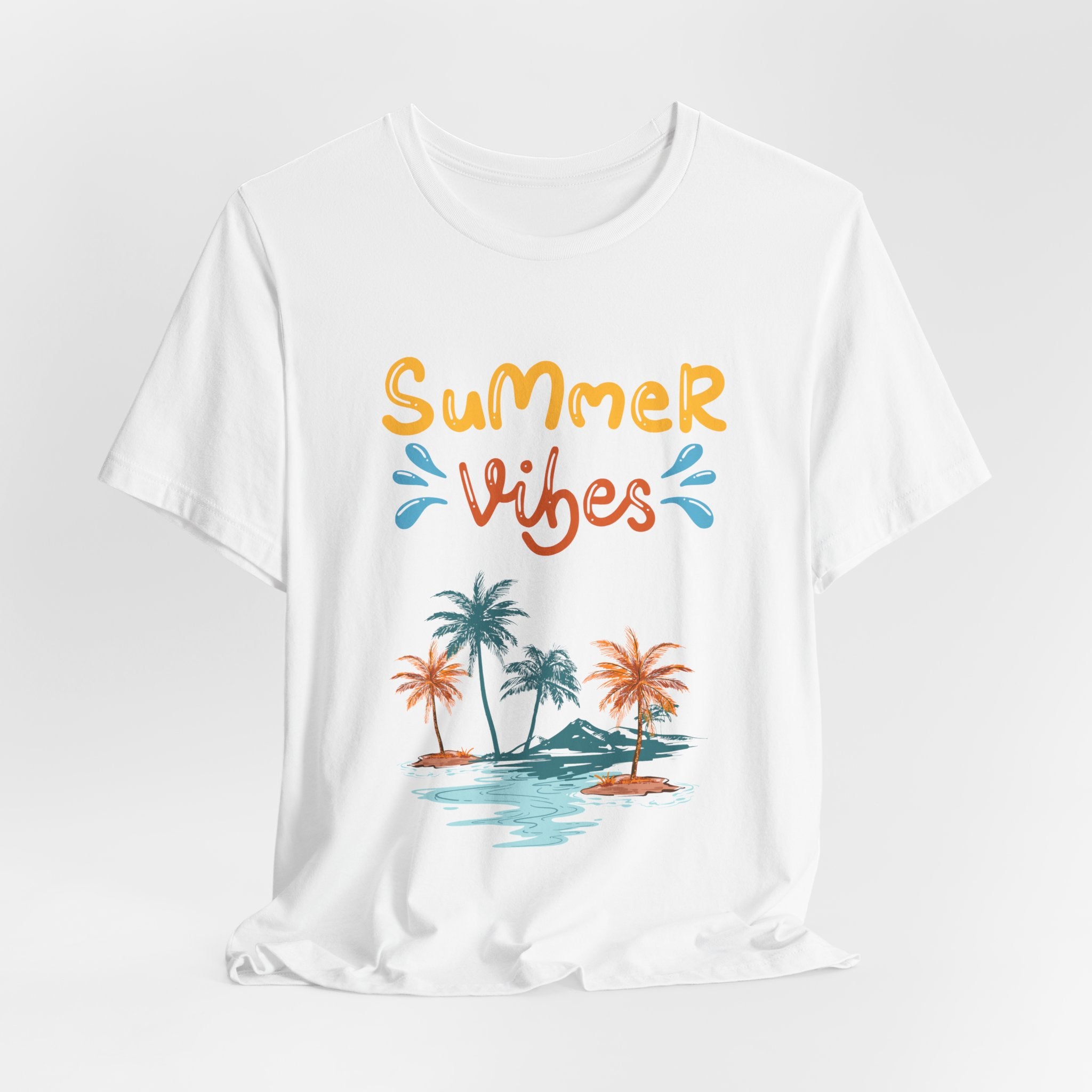 Hello Summer Tee – Pastel Beach Graphic T-Shirt