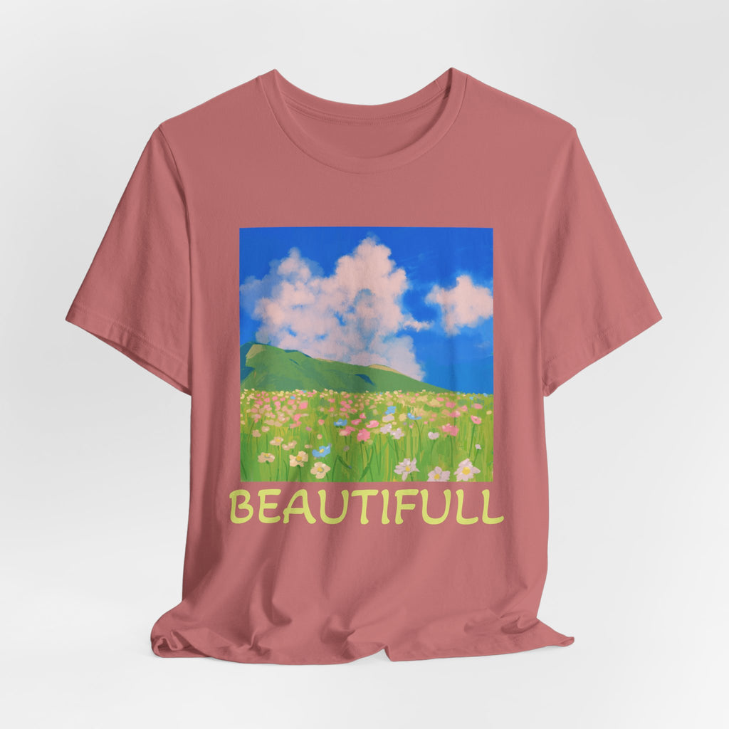 Floral Field Printed T-Shirt — Beautiful Floral Daily Wear