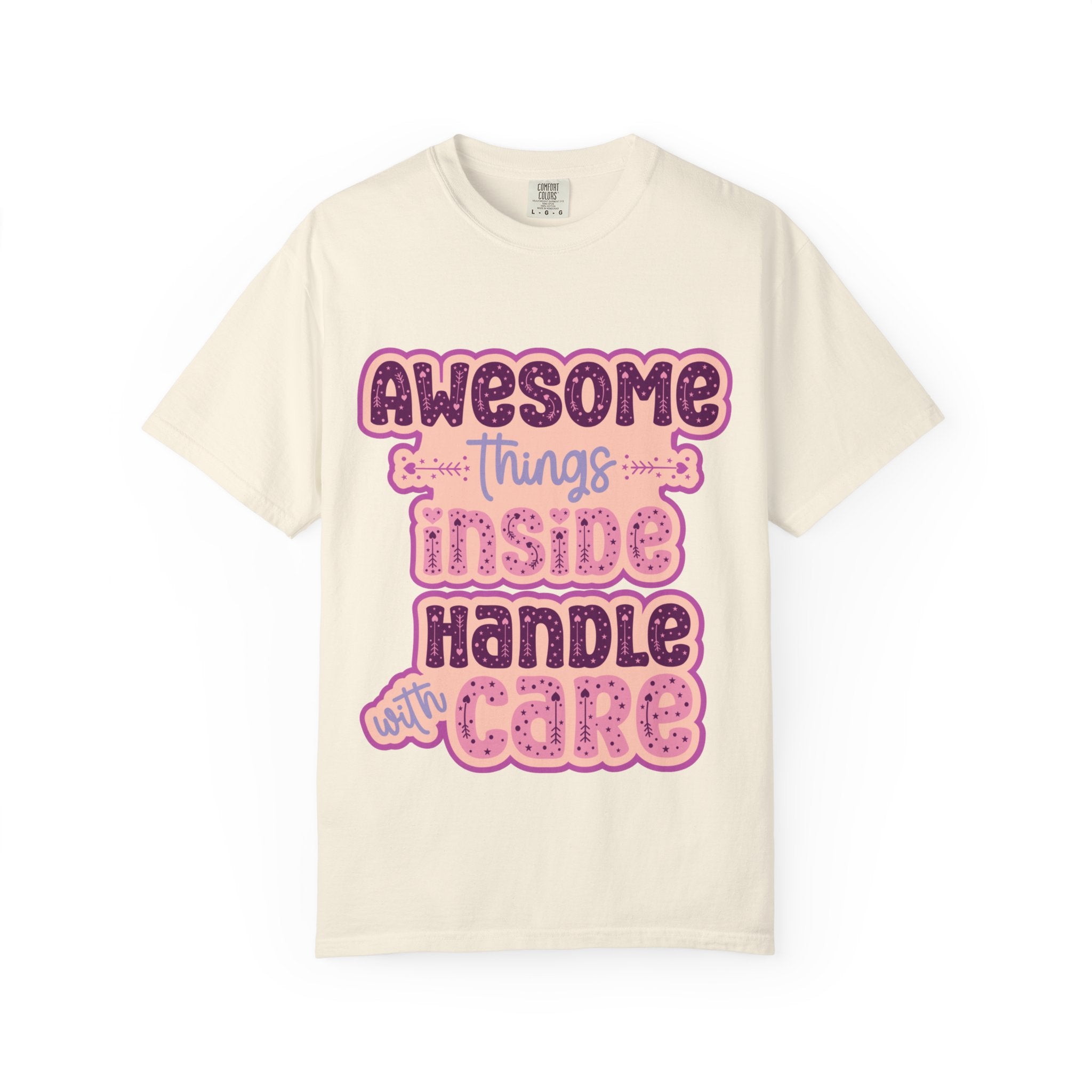 Retro "Awesome Things Inside, Handle With Care" T-Shirt