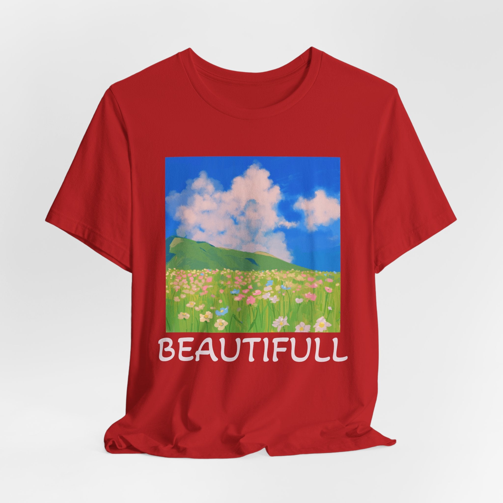 Floral Field Printed T-Shirt — Beautiful Floral Daily Wear