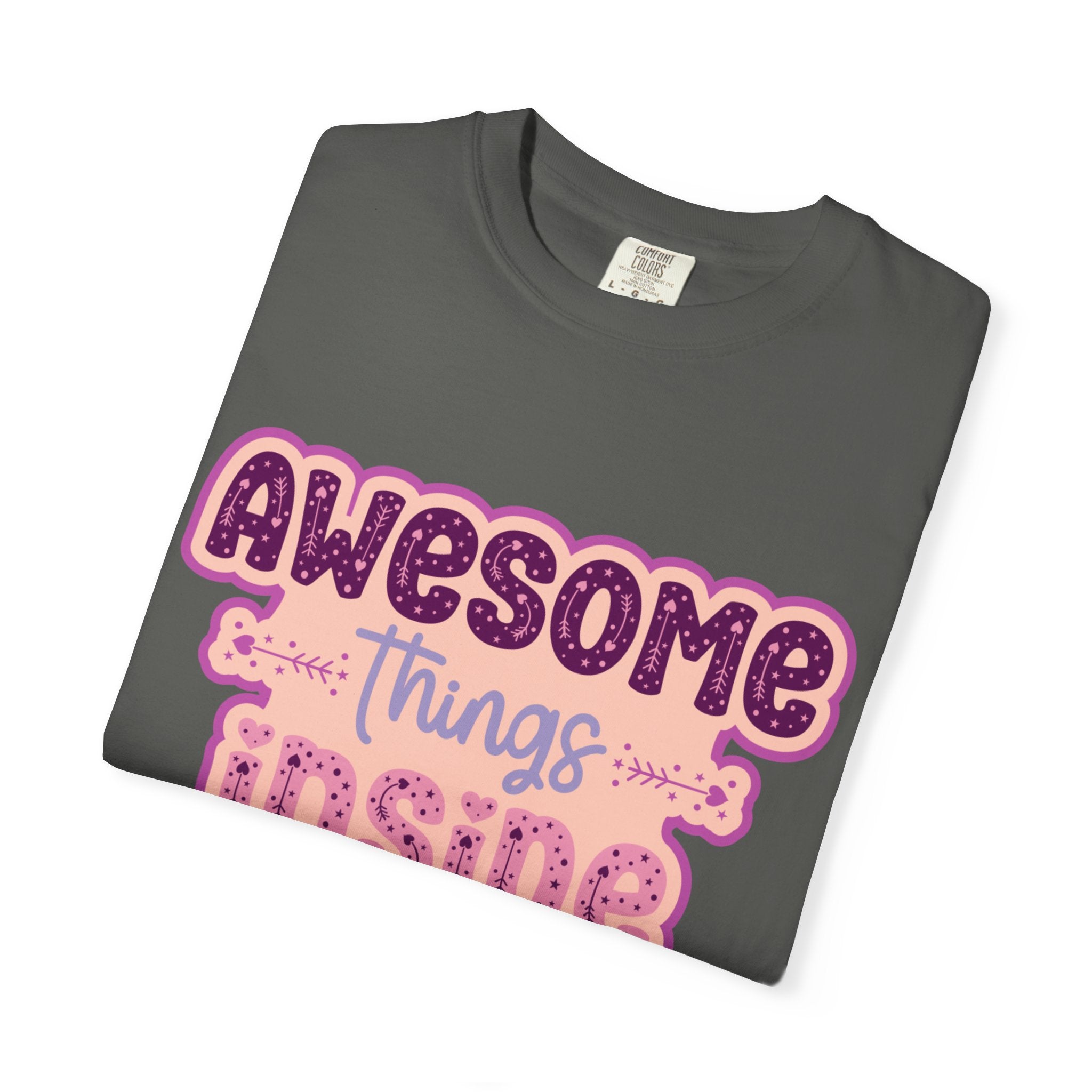Retro "Awesome Things Inside, Handle With Care" T-Shirt