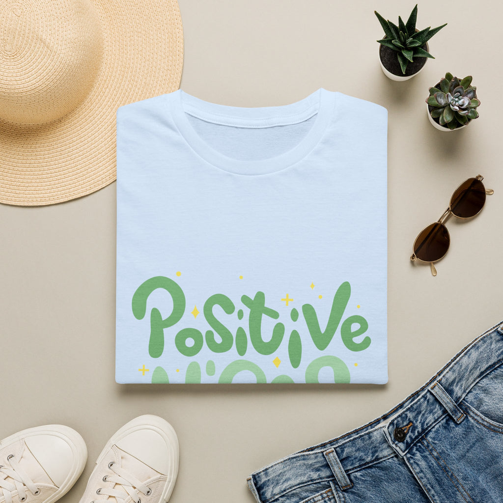 Positive Vibes Only Text Printed T-Shirt - Feel Good Vibes T-shirt