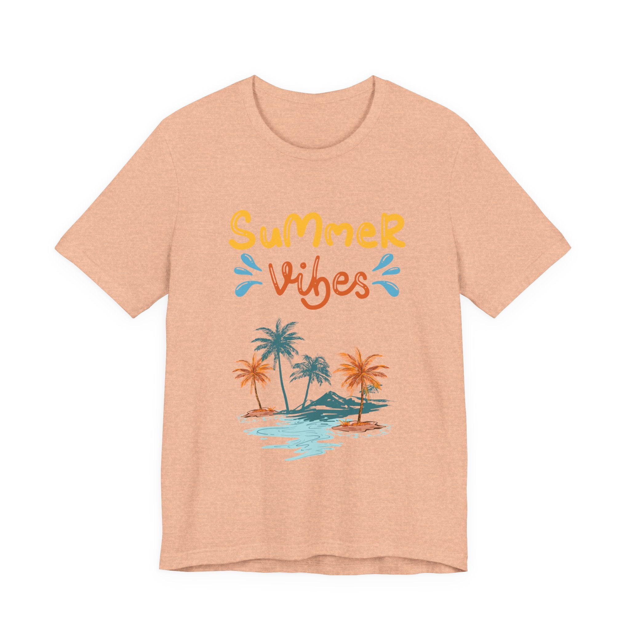 Hello Summer Tee – Pastel Beach Graphic T-Shirt