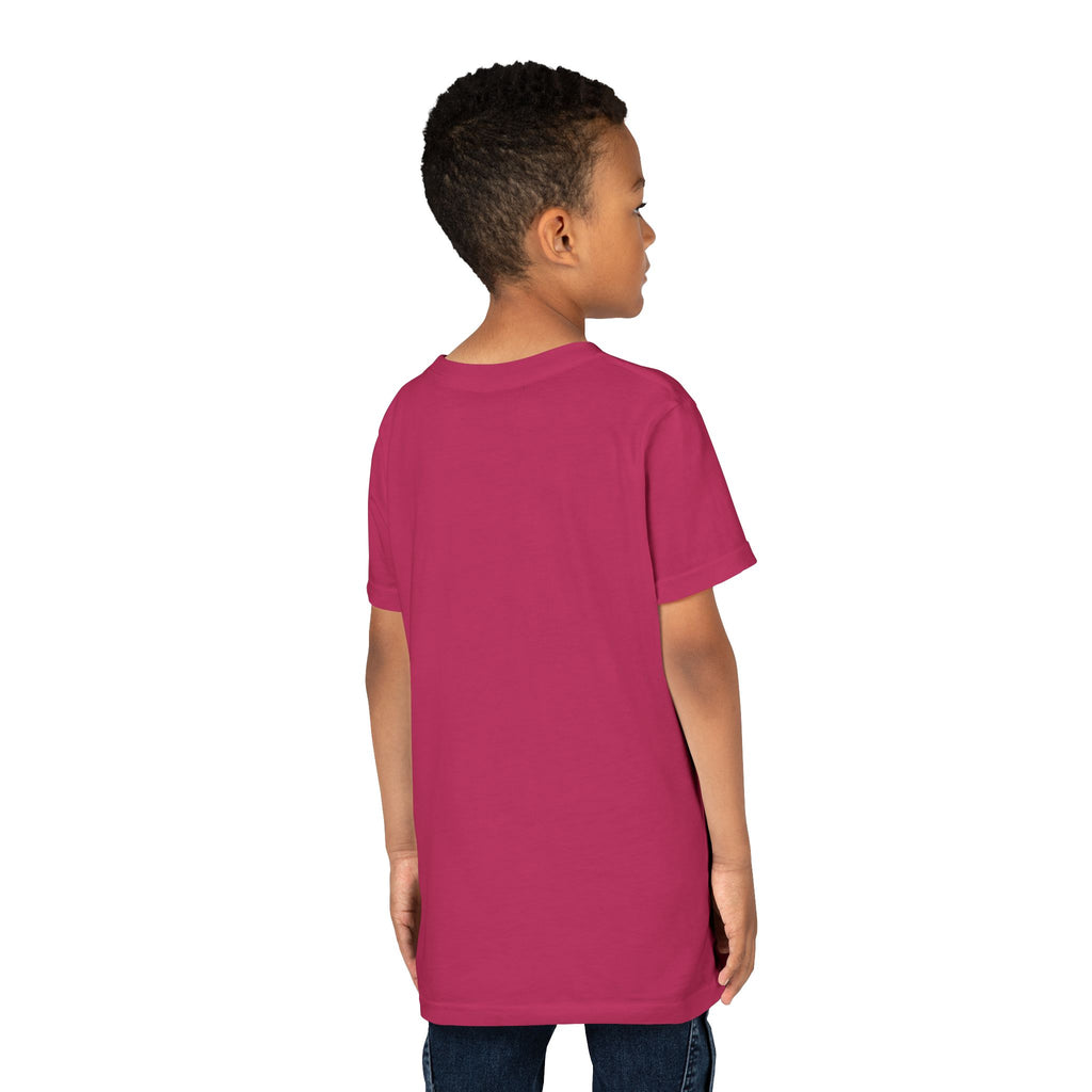Youth Tee — "Stay True and Be You" Rainbow Script Kids T-Shirt