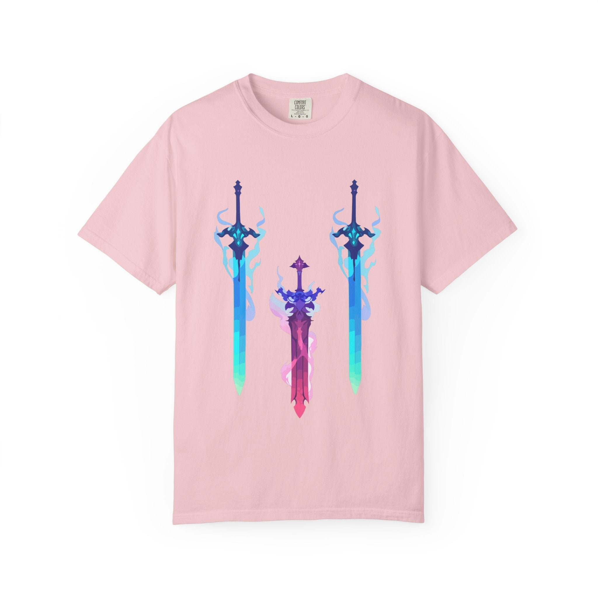 Aura Swords Graphic T-Shirt — Pastel Fantasy Trio