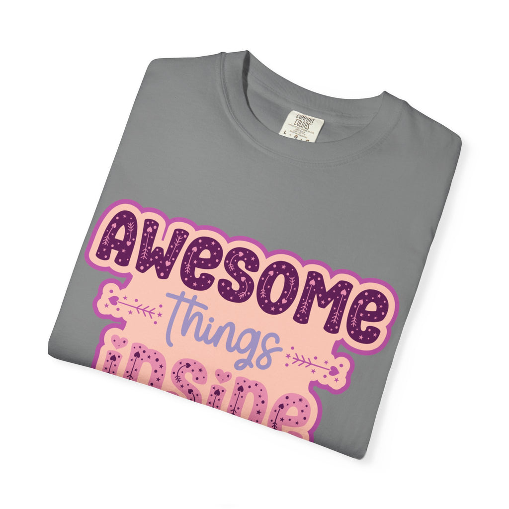 Retro "Awesome Things Inside, Handle With Care" T-Shirt