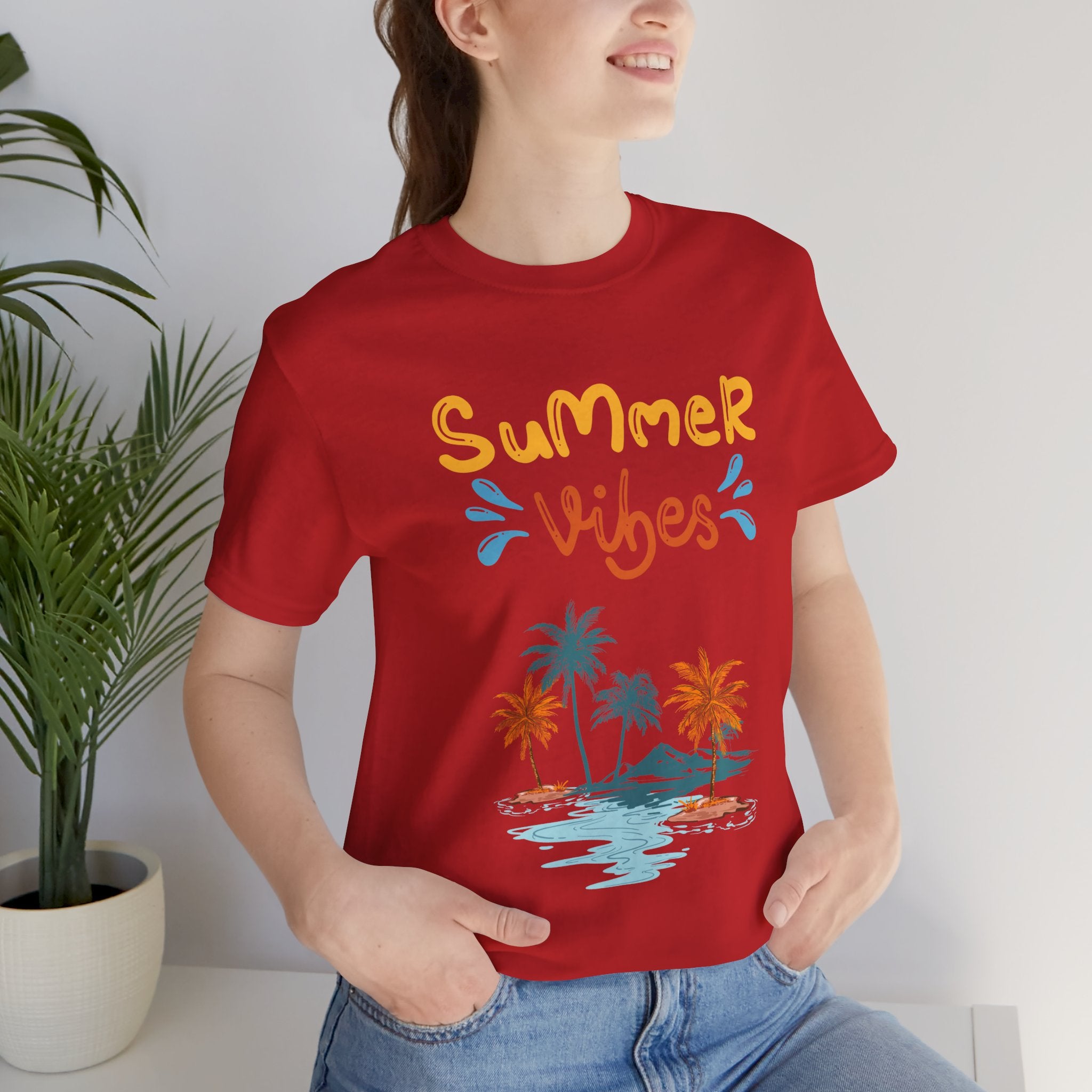 Hello Summer Tee – Pastel Beach Graphic T-Shirt