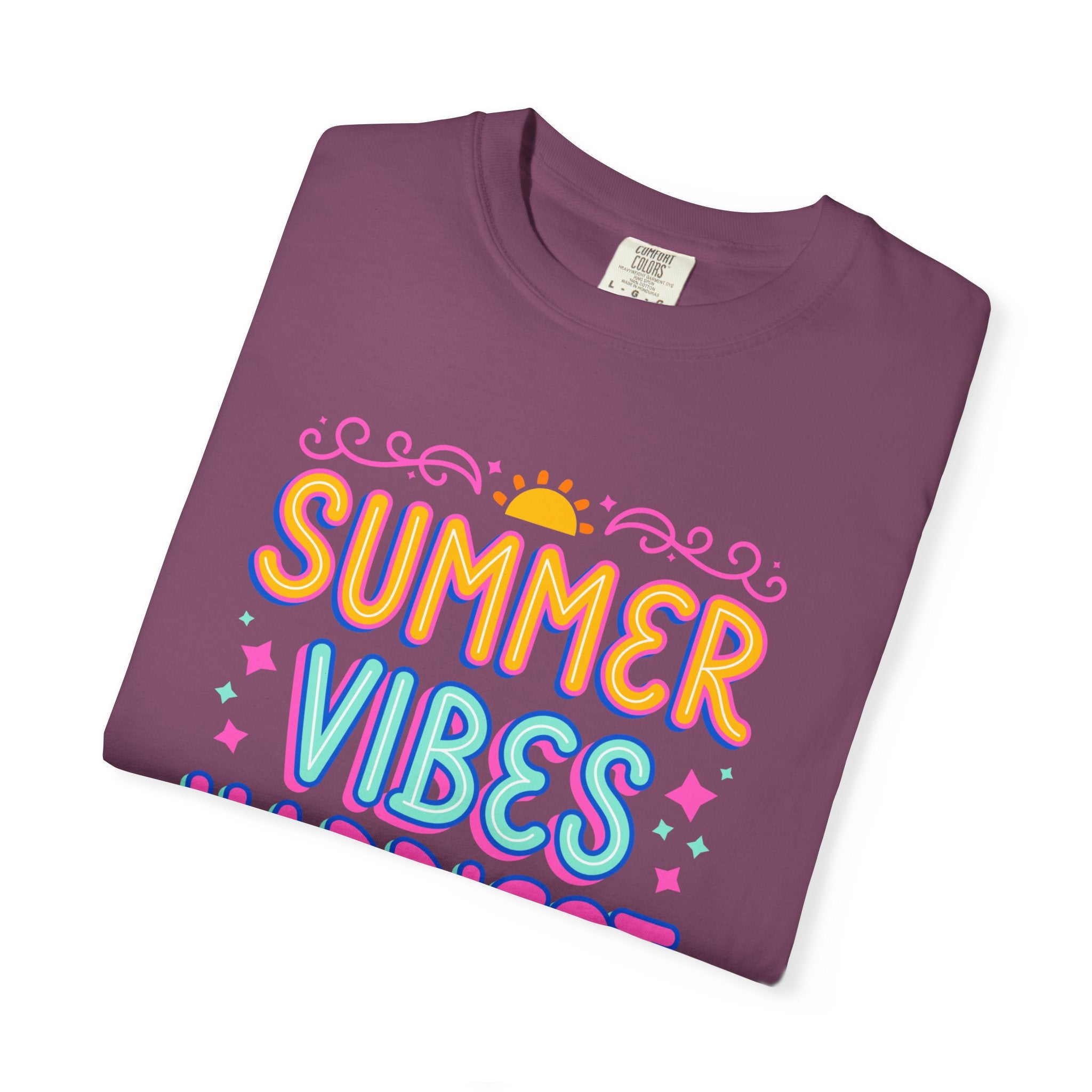 Summer Vibes Happiest in Flip Flops Text Printed Unisex T-Shirt