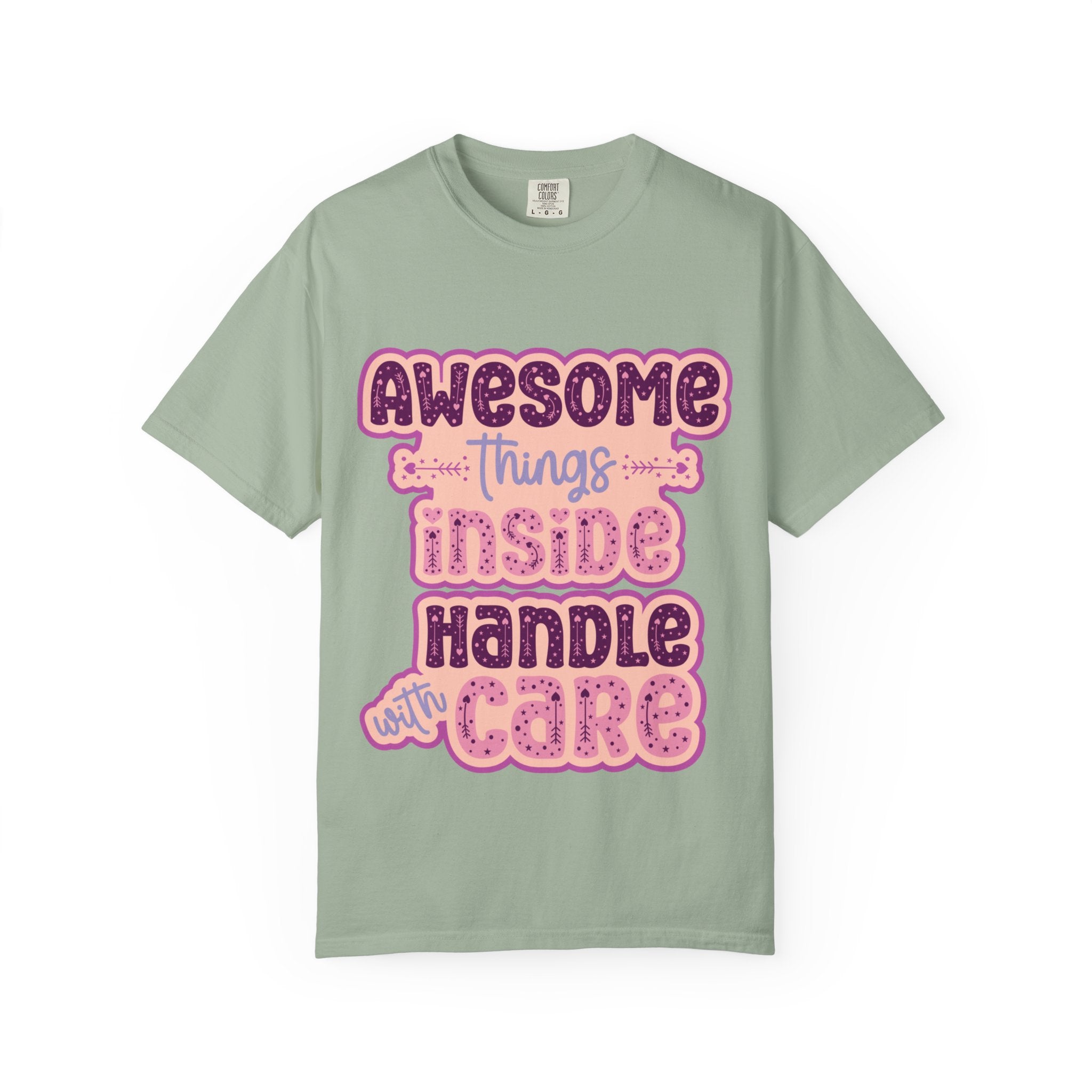 Retro "Awesome Things Inside, Handle With Care" T-Shirt