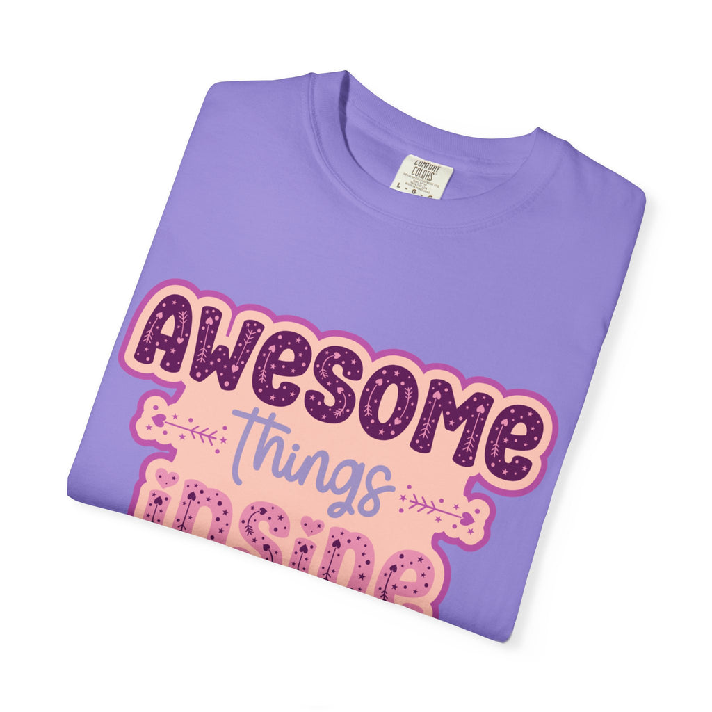 Retro "Awesome Things Inside, Handle With Care" T-Shirt
