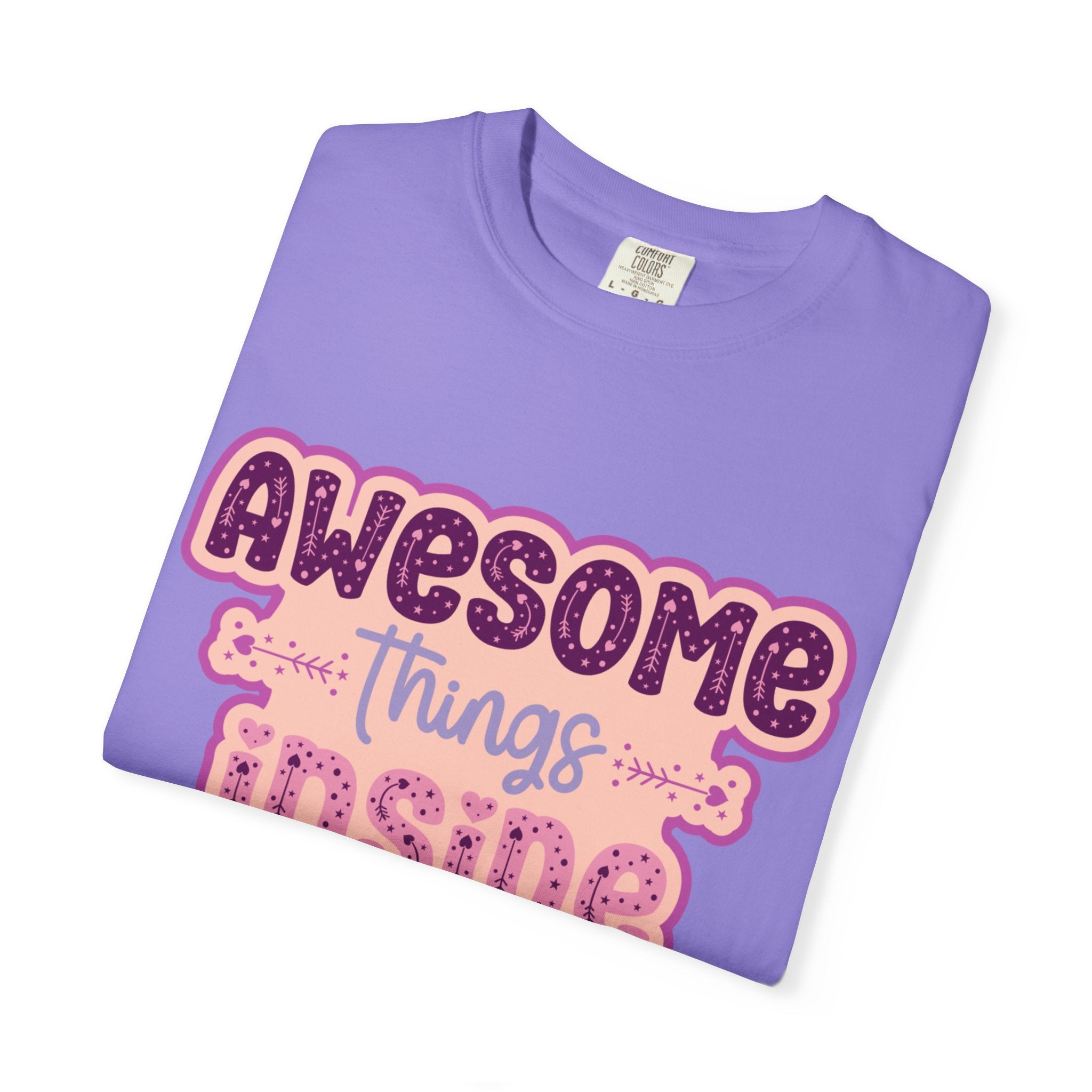 Retro "Awesome Things Inside, Handle With Care" T-Shirt