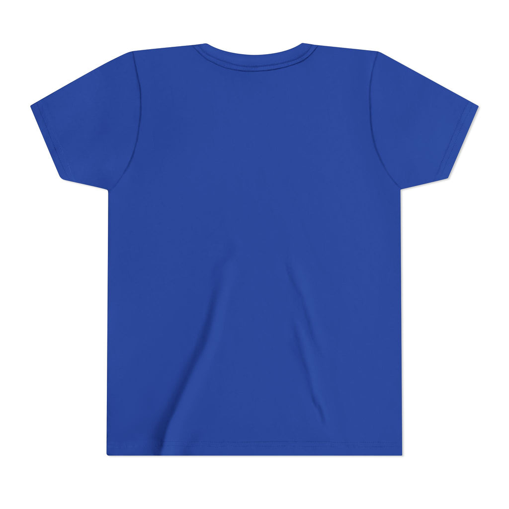 Youth Tee — "Stay True and Be You" Rainbow Script Kids T-Shirt