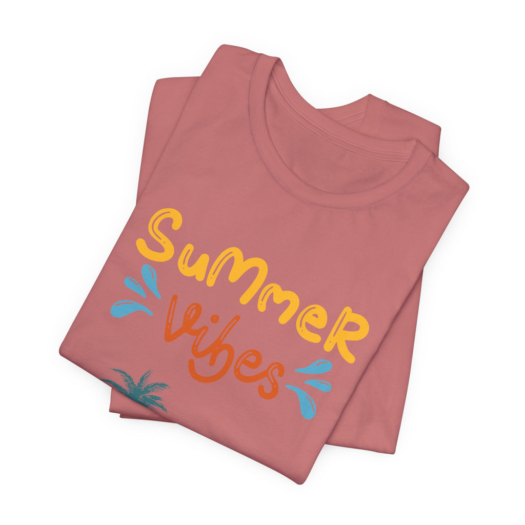 Hello Summer Tee – Pastel Beach Graphic T-Shirt
